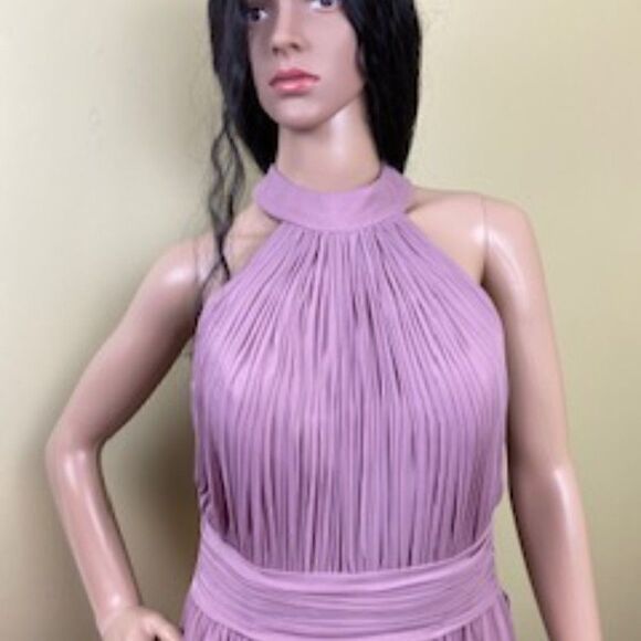 Kleinfeld Chiffon Long High-Neck Formal Dress Size 8 NEW - Picture 4 of 8